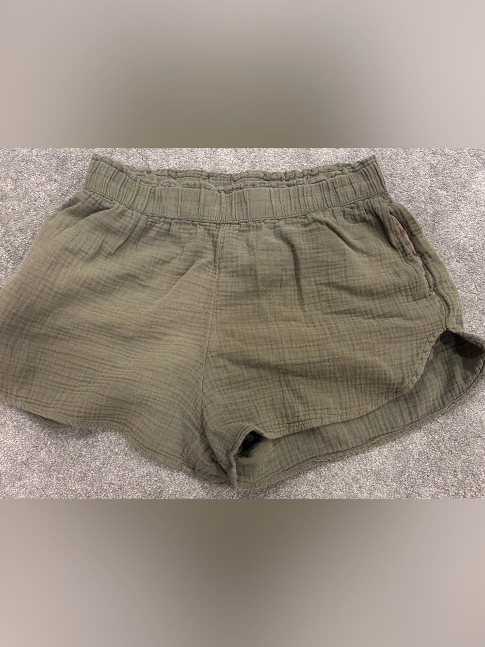 Universal Thread Women's Olive Green Casual Gauze Shorts